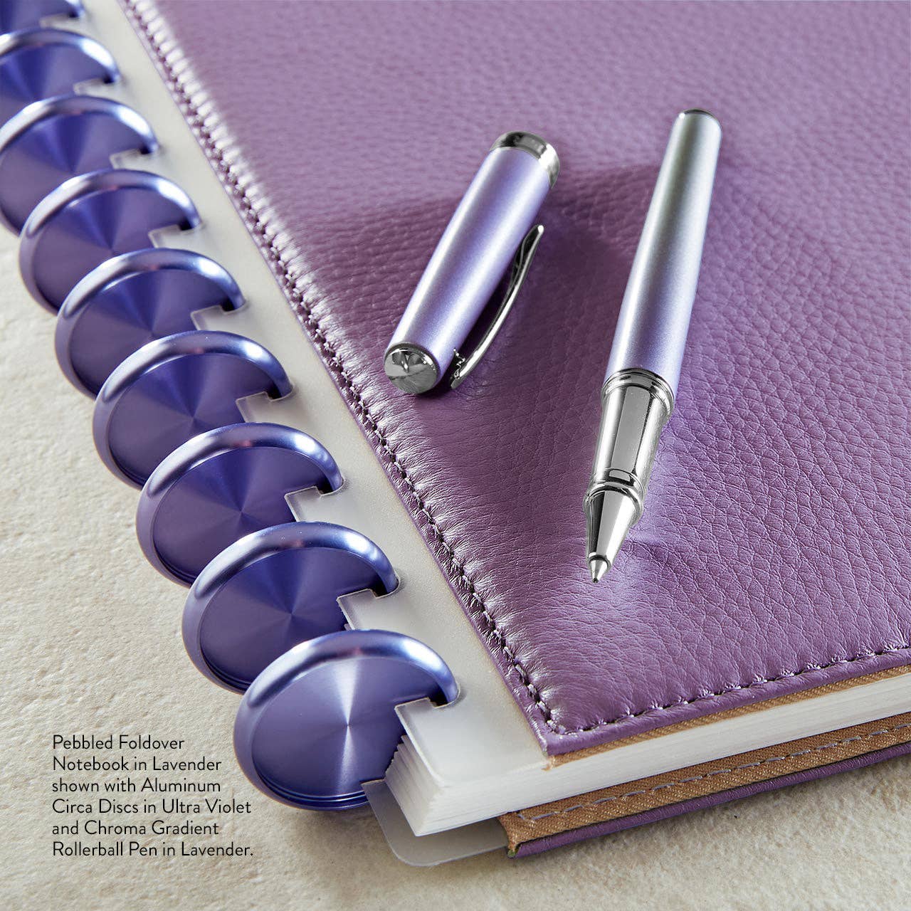 Levenger Chroma Gradient Rollerball Pen: Lavender