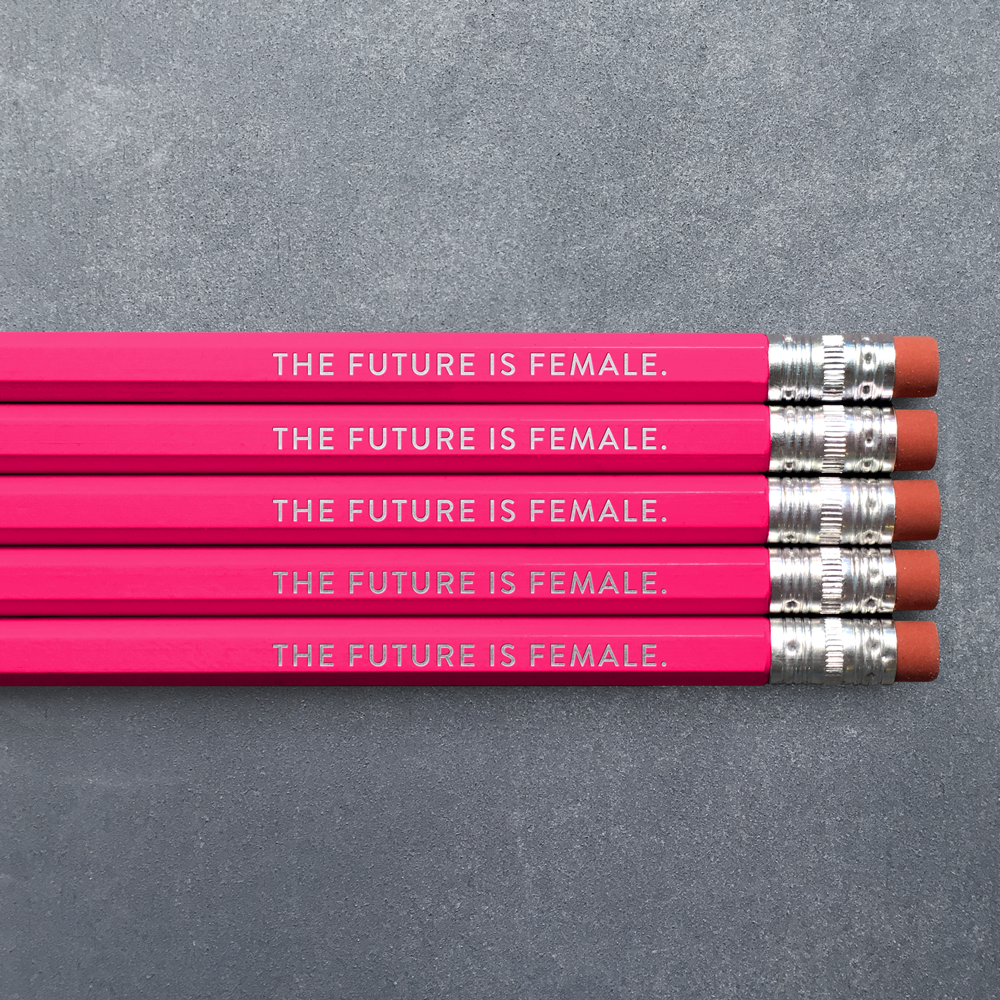 The Future is Female - Pencil Pack of 5: No. 2 Pencils