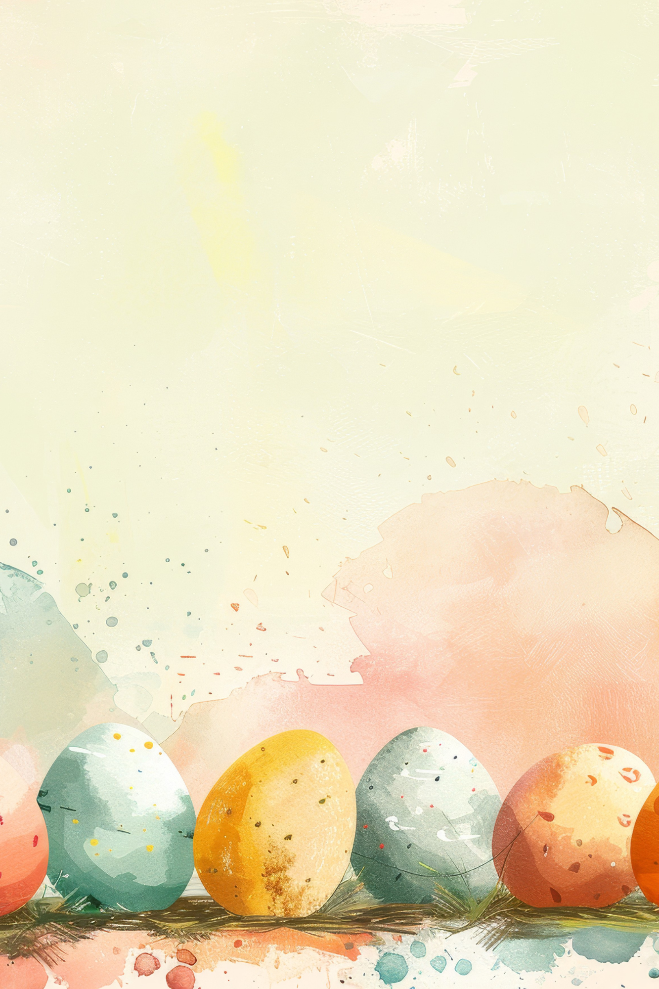 OtterBlotter Designer Custom Notebook - Easter Watercolors Egg Lineup