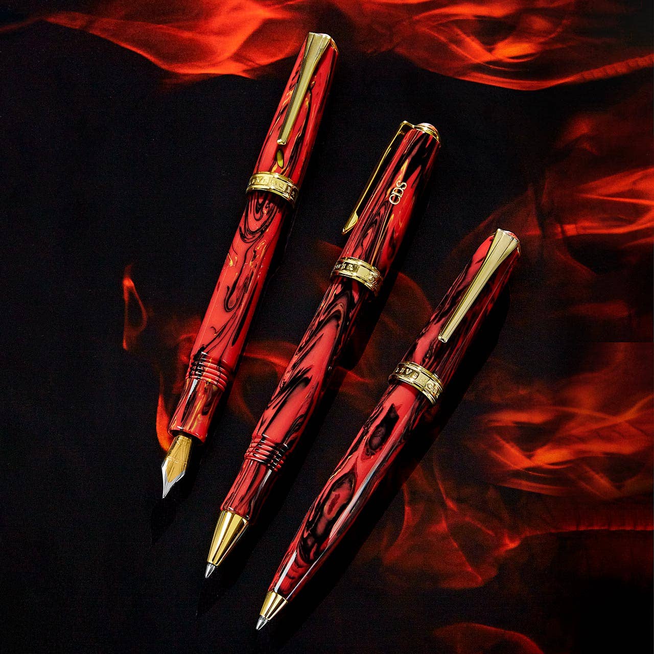 Levenger True Writer Classic Elements Fire Fountain Pen: Fine
