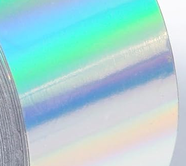 Personalized Iridescent Silver Foil