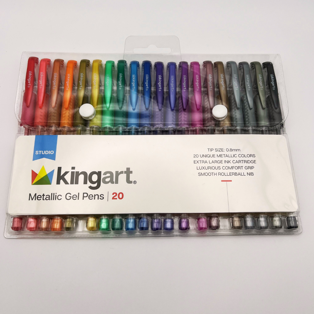 Kingart Metallic Gel Pens (20 pack)