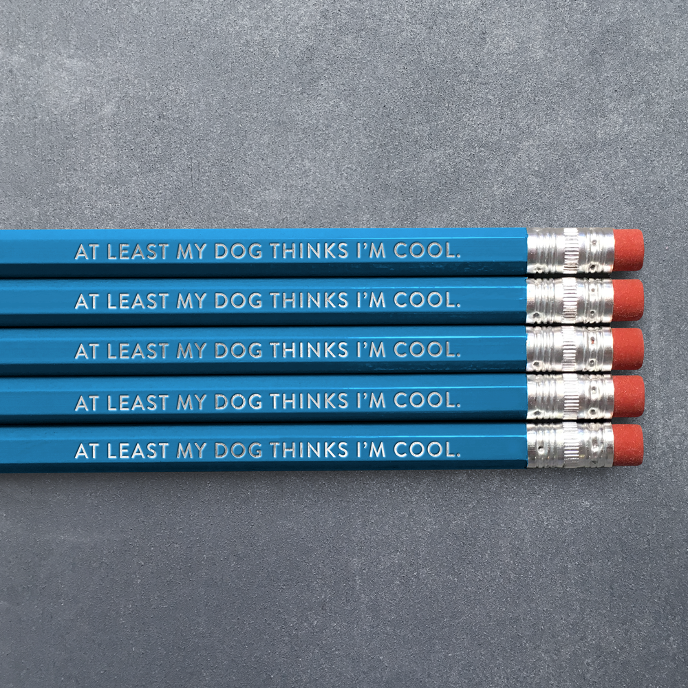 My Dog Thinks I'm Cool - Pencil Pack of 5: No. 2 Pencils