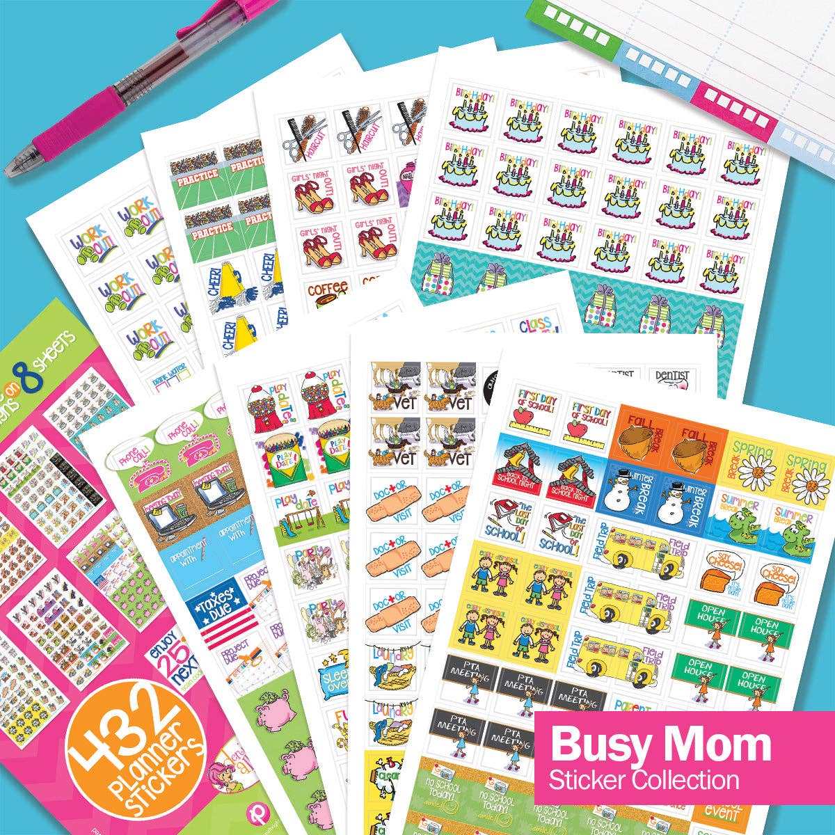 Planner Stickers for Busy Moms
