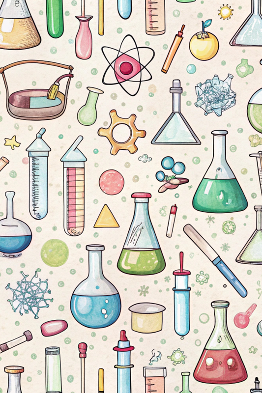 OtterBlotter Designer Custom Notebook - Back to School Digital Chem 101