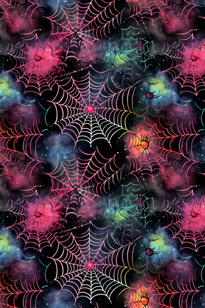 OtterBlotter Designer Custom Notebook - Spooky Halloween Web Art