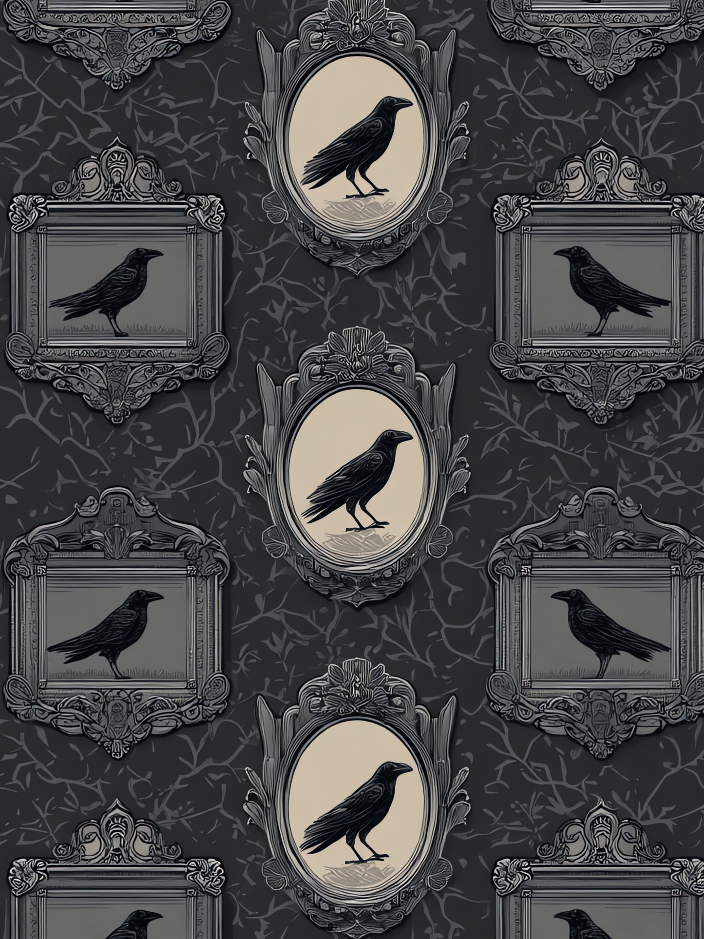 OtterBlotter Designer Custom Notebook - Witch Cottage Raven Family Album