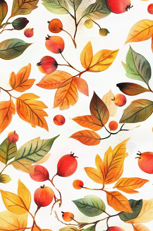 OtterBlotter Designer Custom Notebook - Autumn Patterns Fall Collection