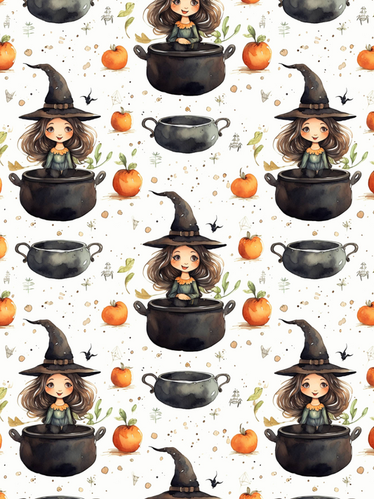 OtterBlotter Designer Custom Notebook - Wicked Cute Halloween Whats Cooking