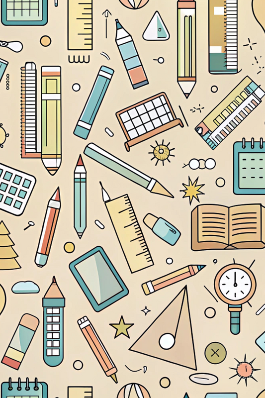 OtterBlotter Designer Custom Notebook - Back to School Digital All About the Math