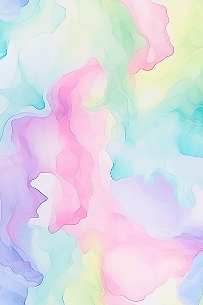 OtterBlotter Designer Custom Notebook - Pastel Watercolors 3