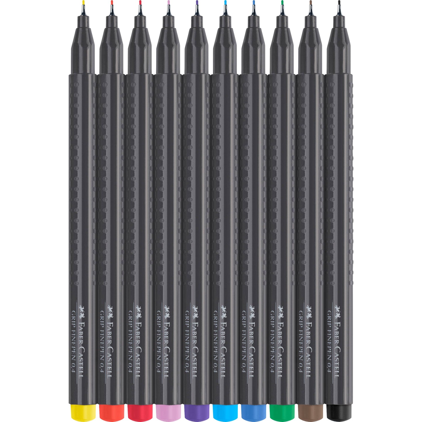 Grip Fineliner Set 10pk Primary Colors