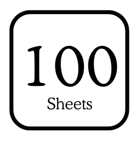 100 Sheets / 200 Pages