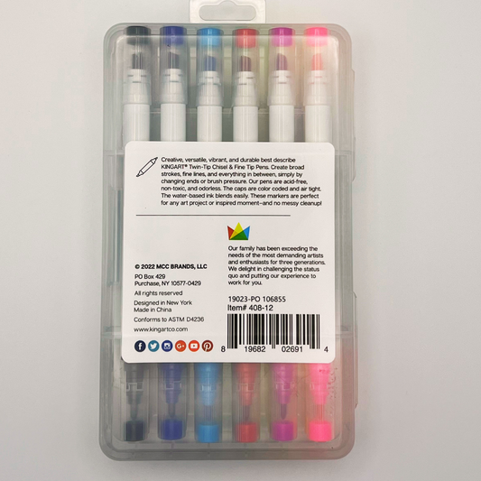 Kingart Metallic Gel Pens (20 pack)